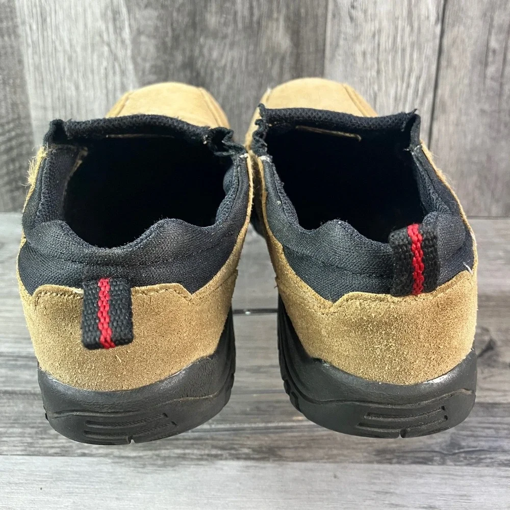 OshKosh Bgosh Andrew Kids Tan Suede Leather Slip On Loafers Size 10 9M2140